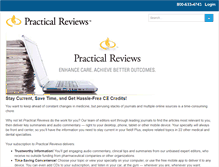 Tablet Screenshot of practicalreviews.com